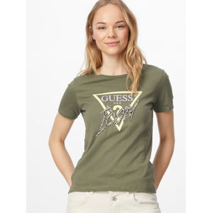 Guess dámské khaki zelené triko - XS (G8U0)